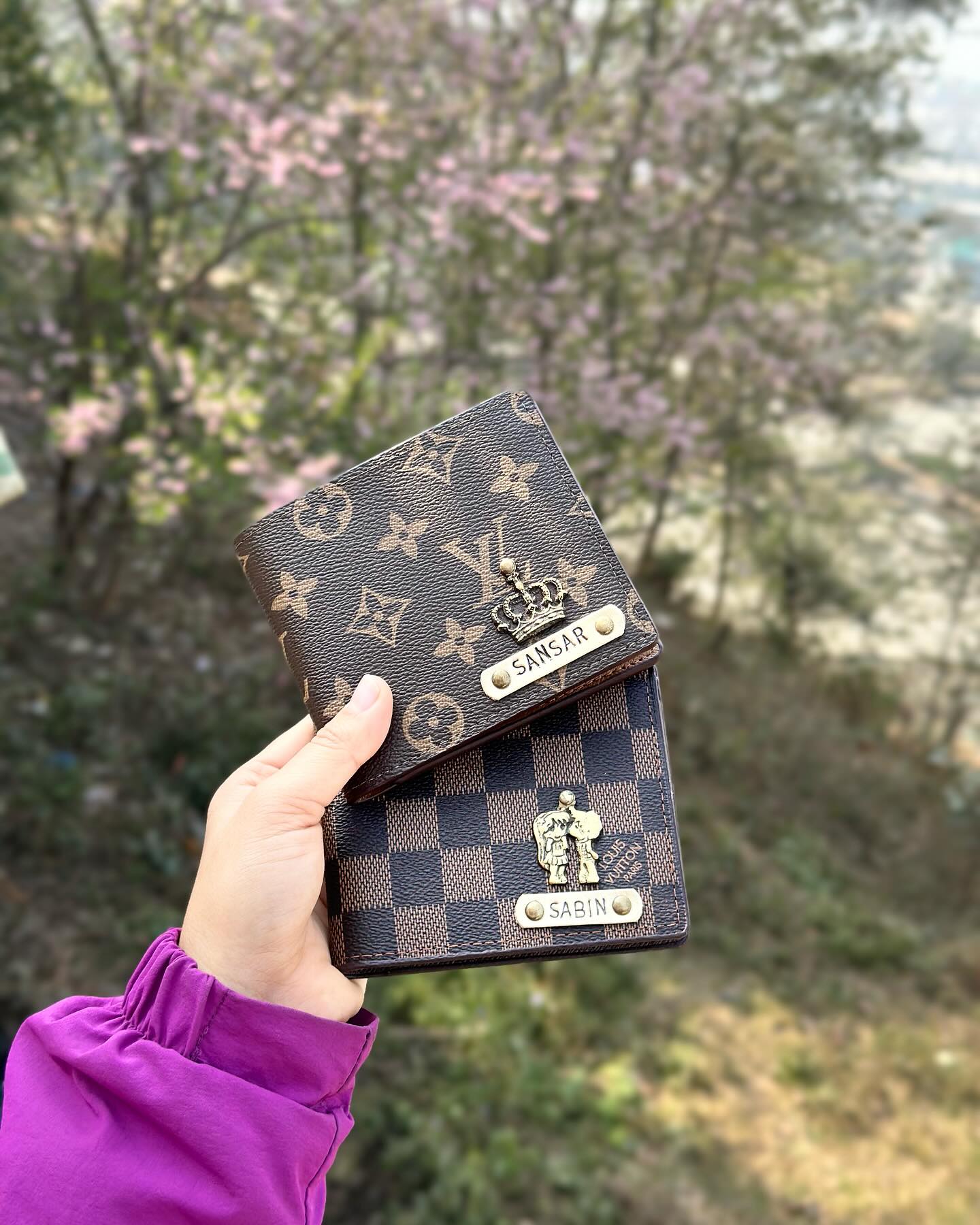 LV Designed Printed Leather Wallet for Men