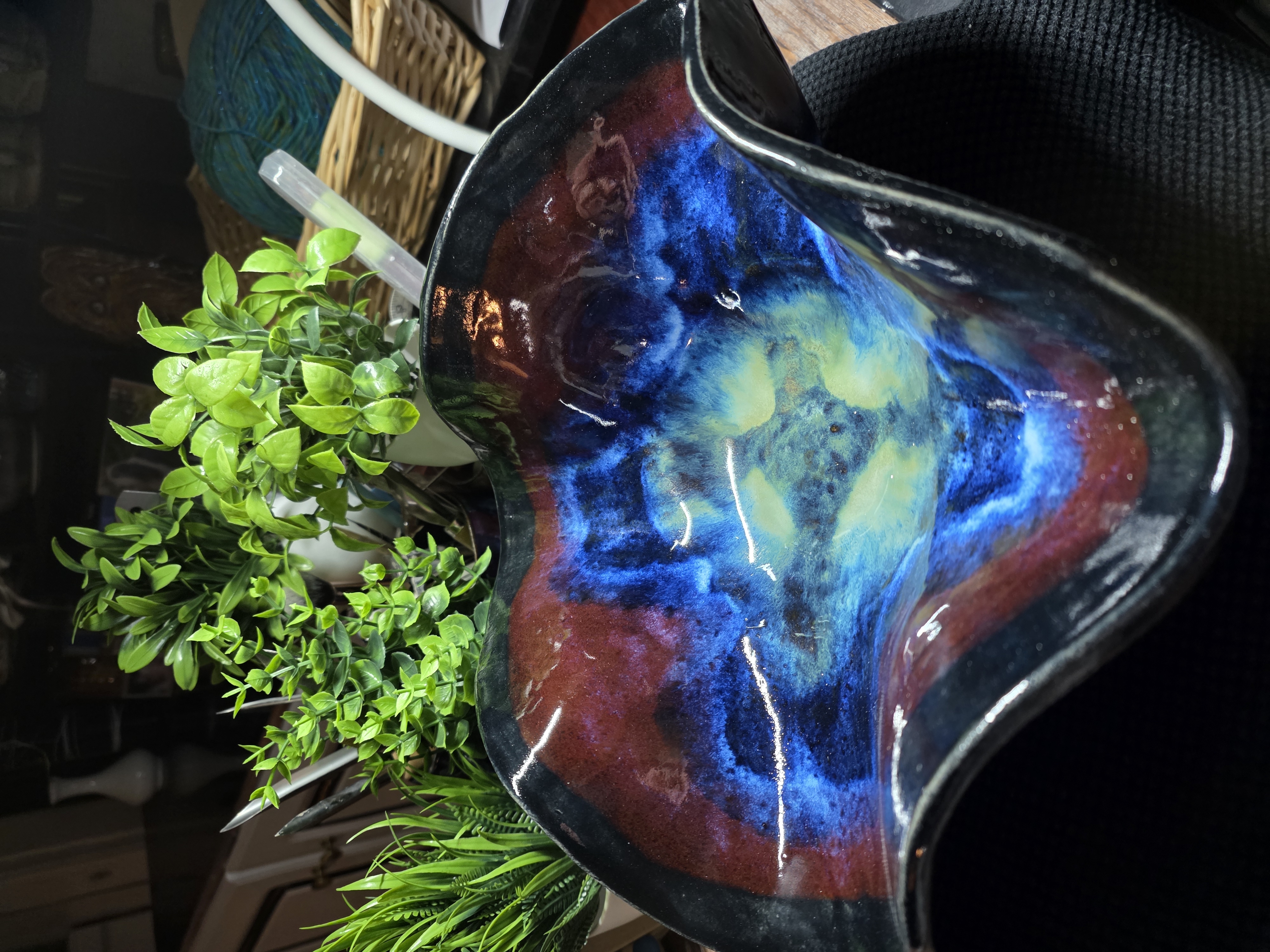 Handcrafted Abstract Ceramic Bowl