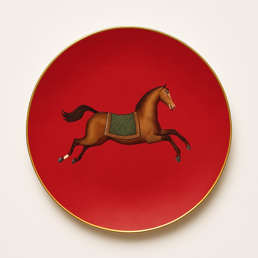 Heritage Equine Salad/Dessert Plate Rouge 21 cm
