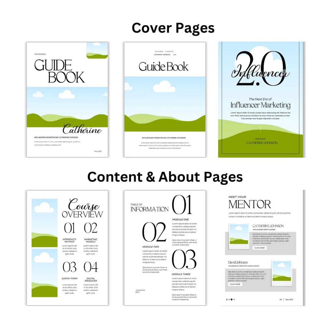 Ebook Canva Editable Template