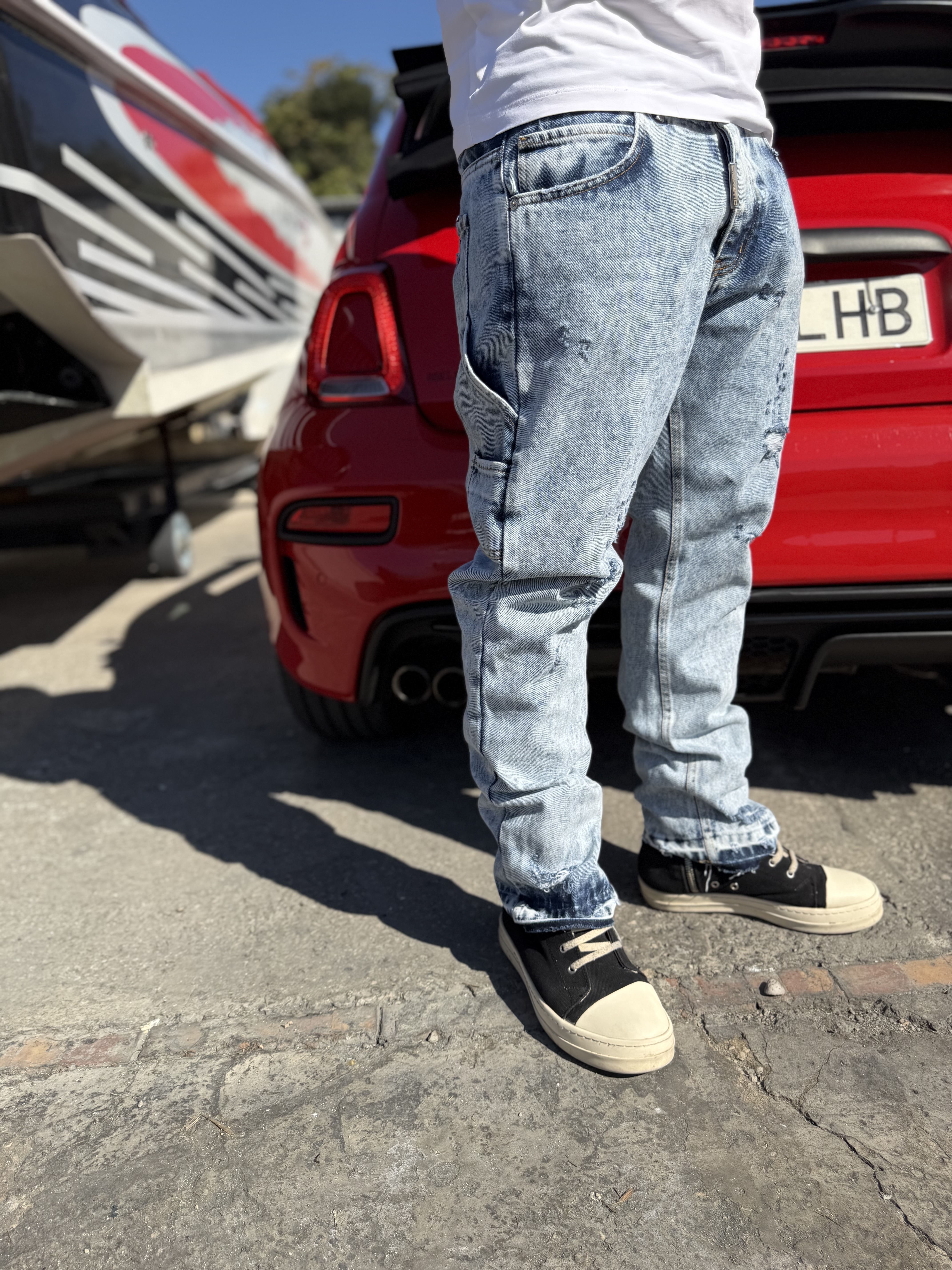 Acid Wash Denim Jeans
