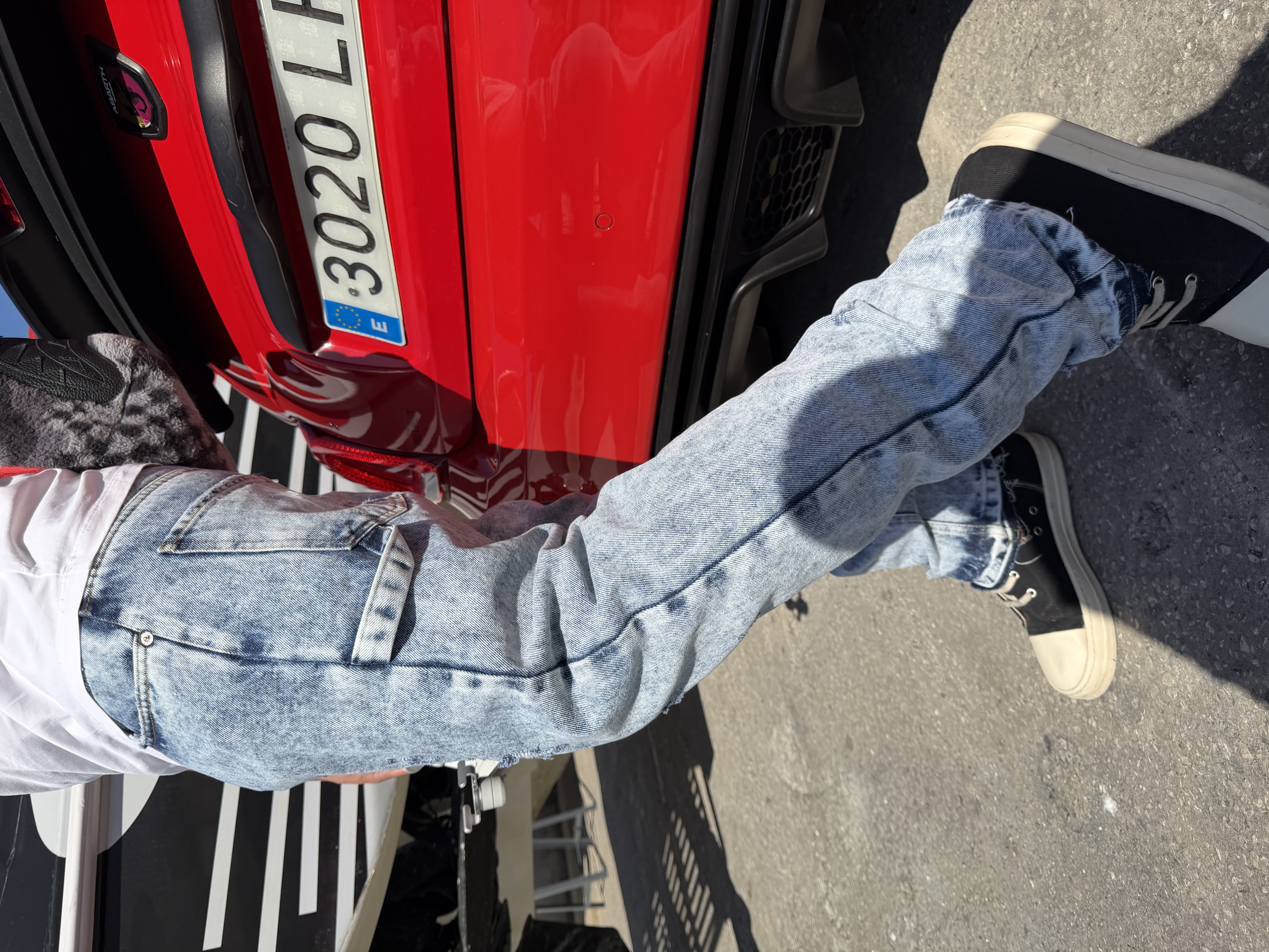 Acid Wash Denim Jeans