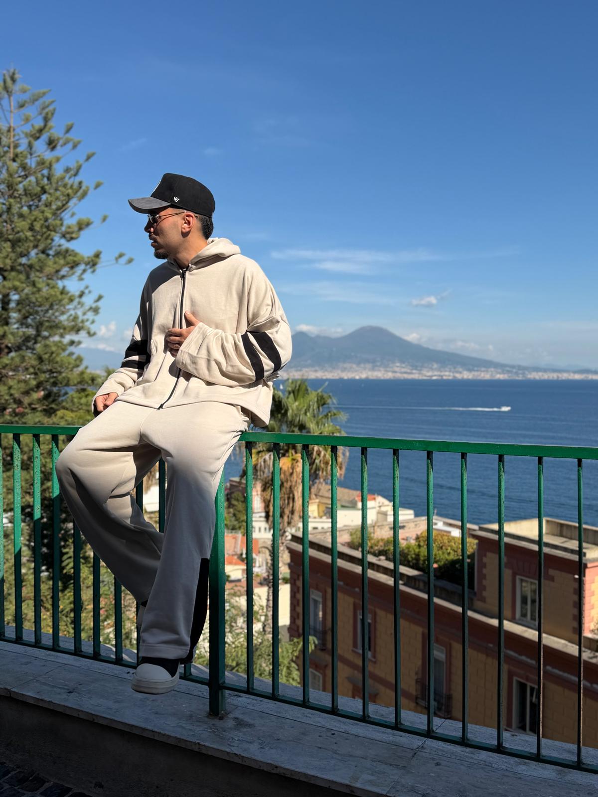 Beige Casual Tracksuit