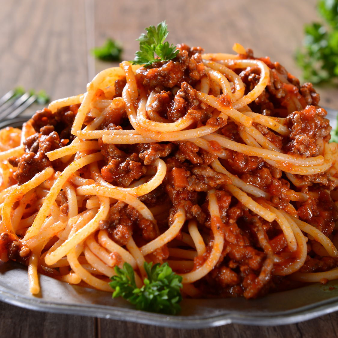 Tomato Beef Bolognese Pasta