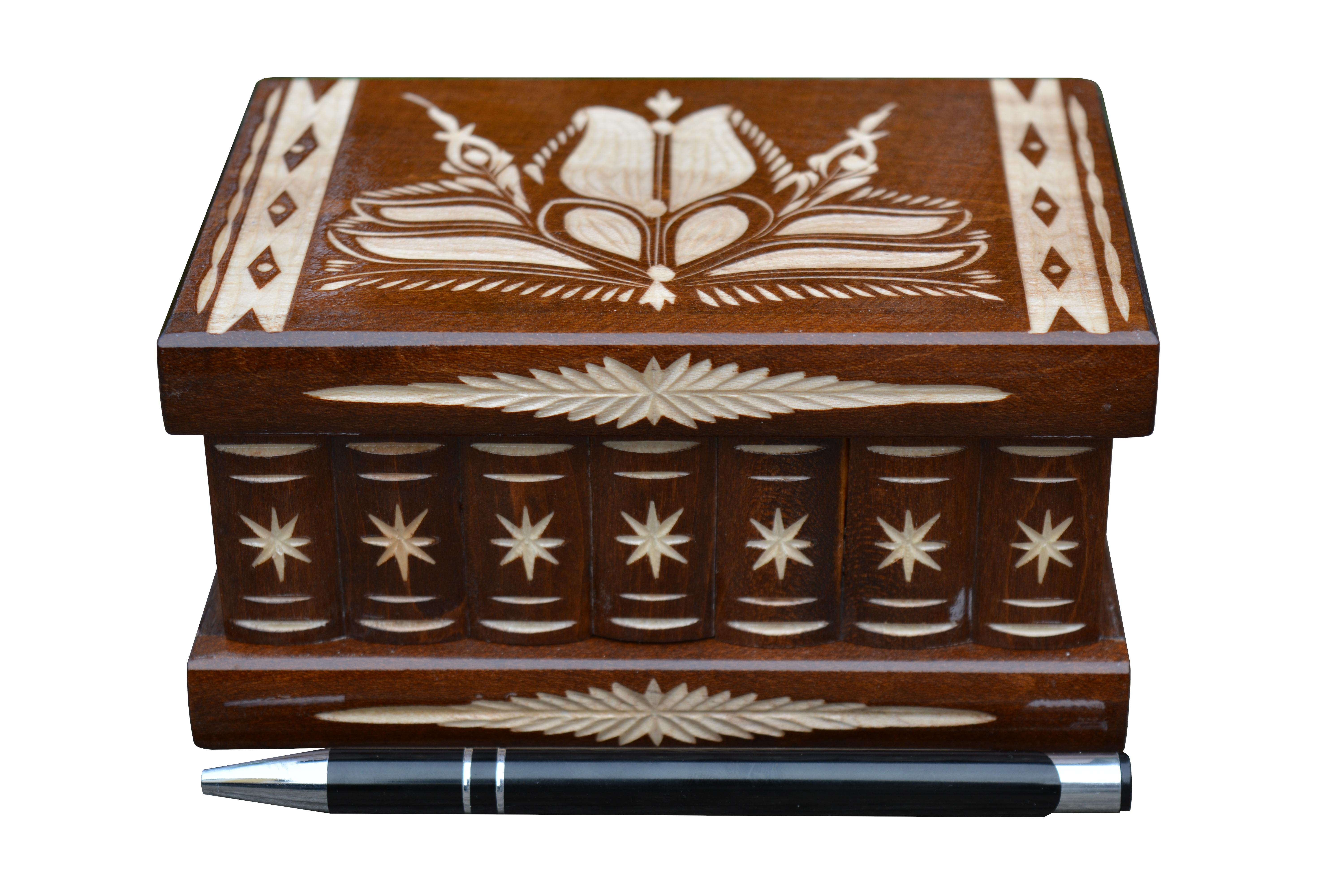 L size Hungarian Puzzle Box - Brown