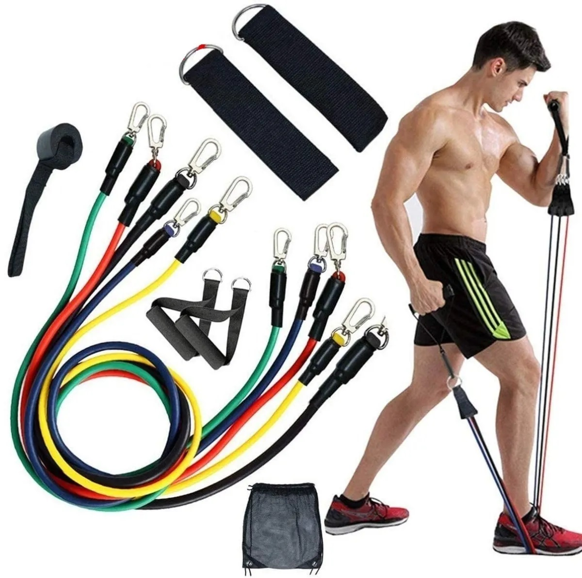 Combo Tabla Pecho + Rueda Ab + Kit Bandas