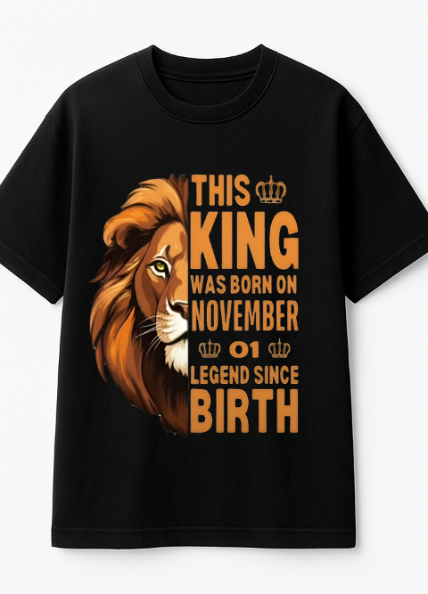 King Lion Birthday T-Shirt