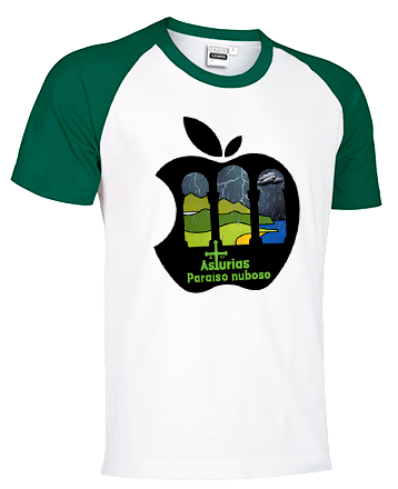 Camiseta Bicolor Asturias Paraíso Nuboso