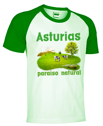 Camiseta Asturias paraíso natural