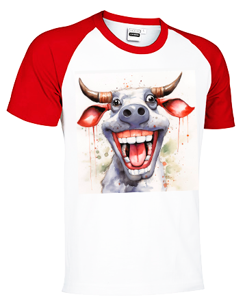 Camiseta con estampado de vaca divertida