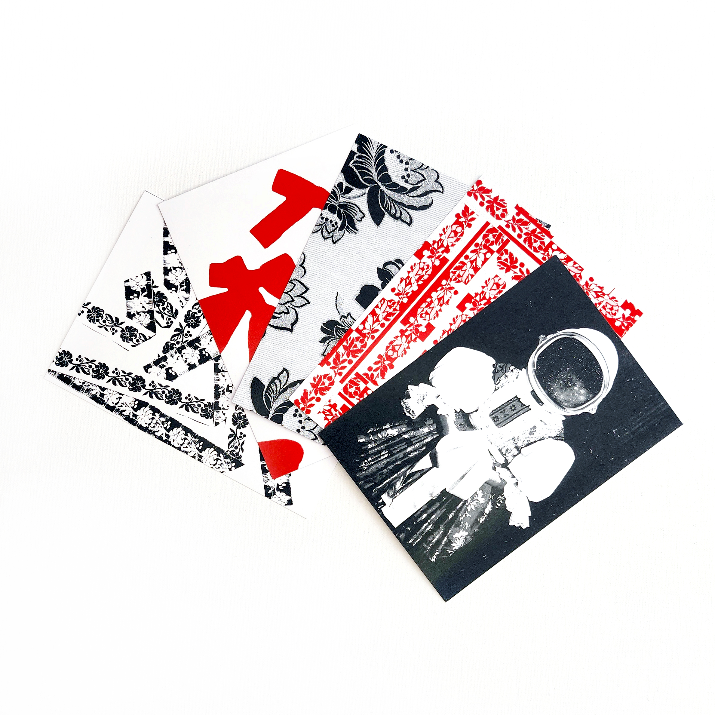 Set of 5 odd Janko postcards