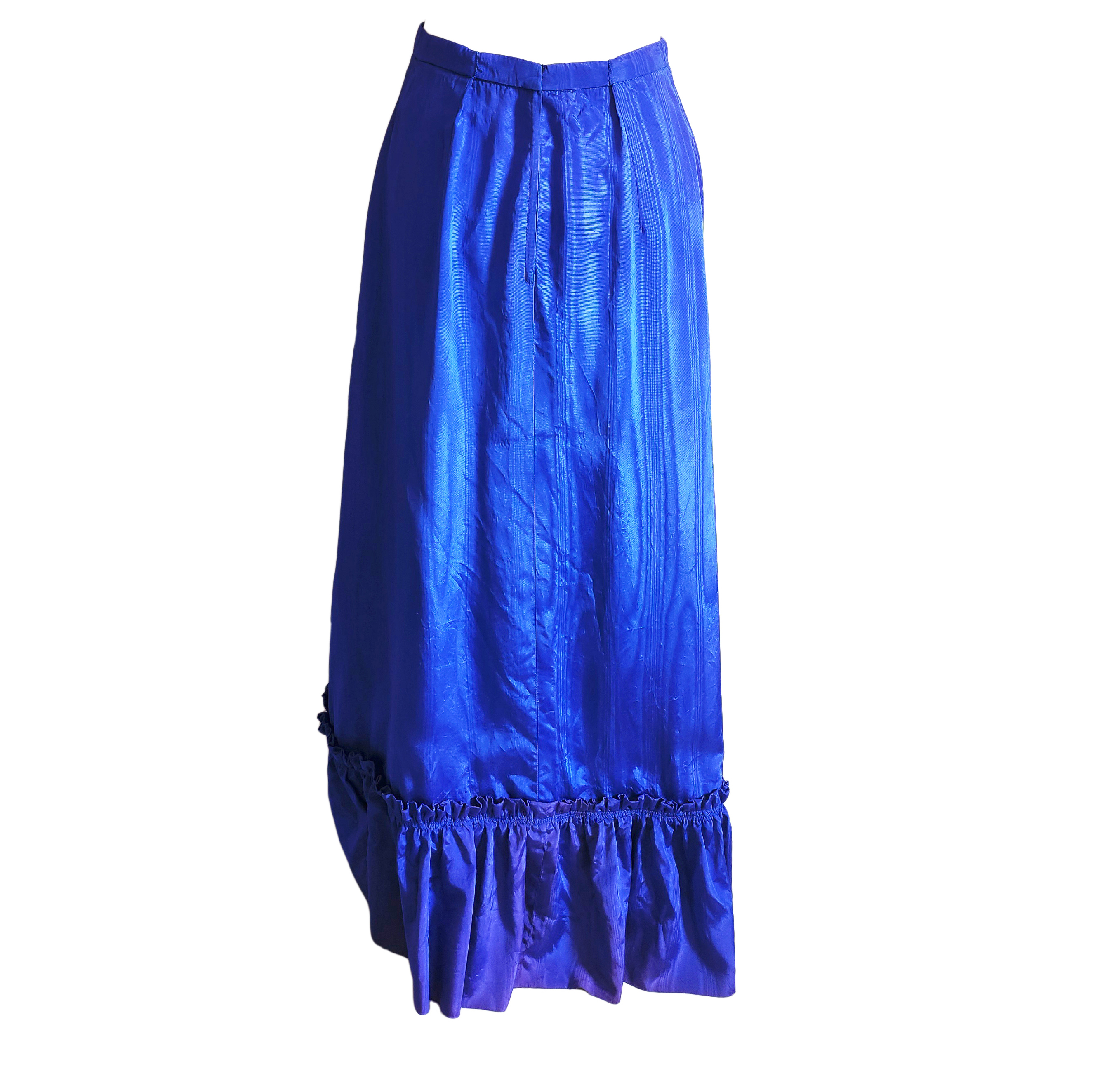 Electric Blue Floorsweaper Maxi Skirt 