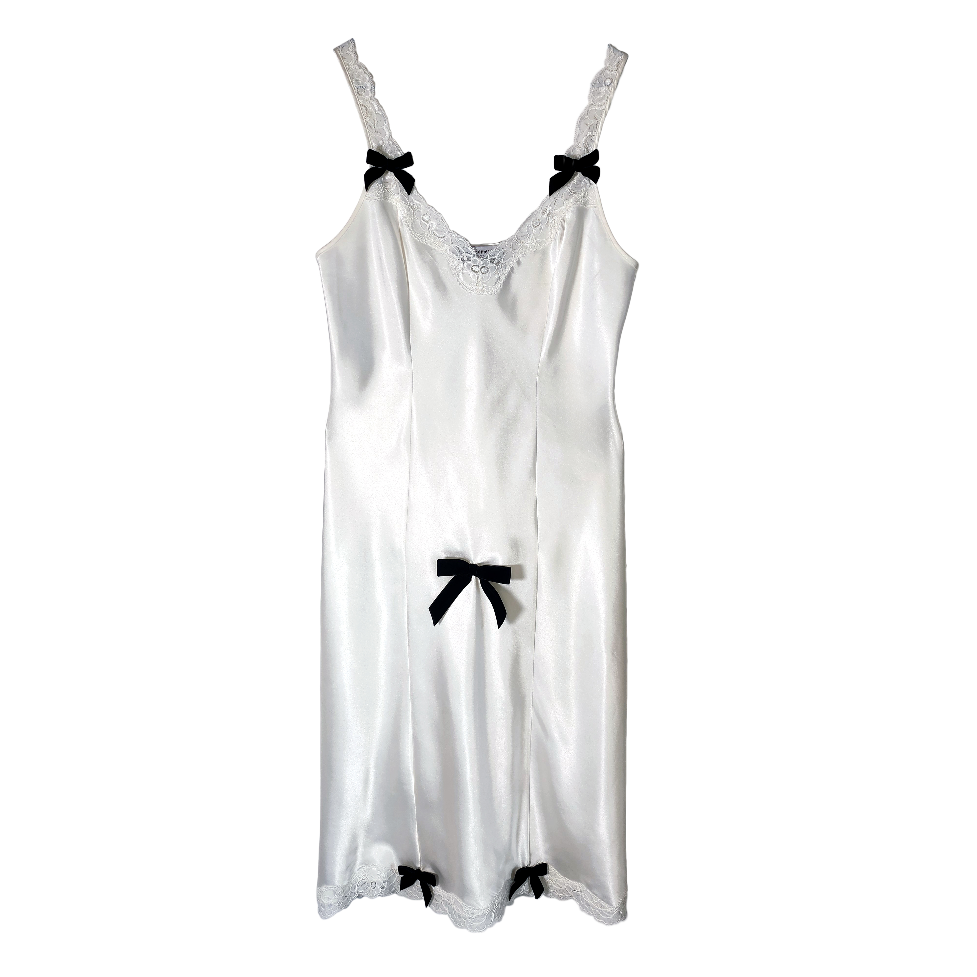Ghost White Silky Slip Dress 