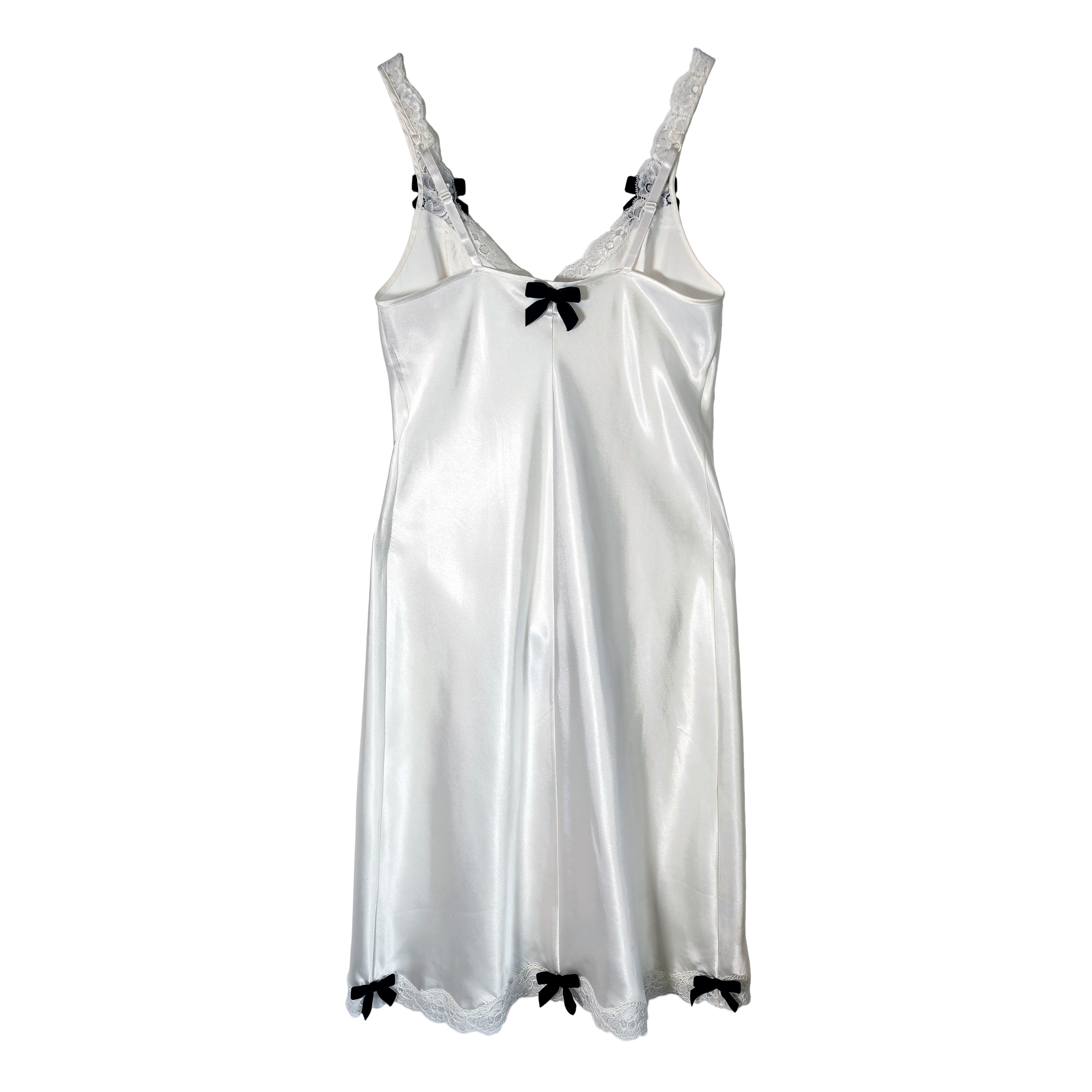Ghost White Silky Slip Dress 