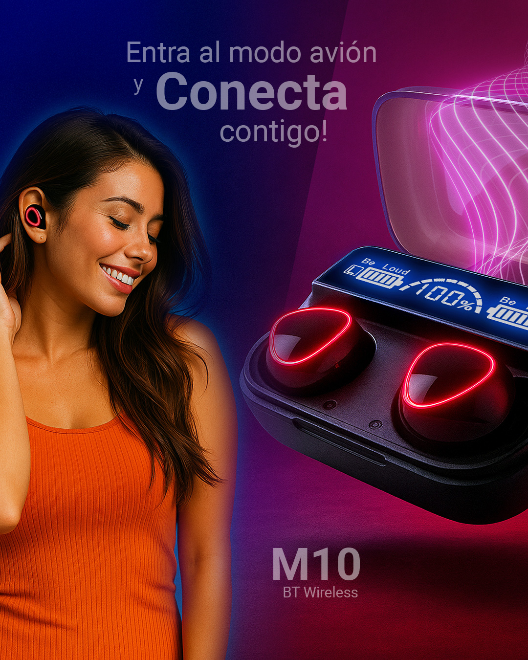 Auriculares inalámbricos M10