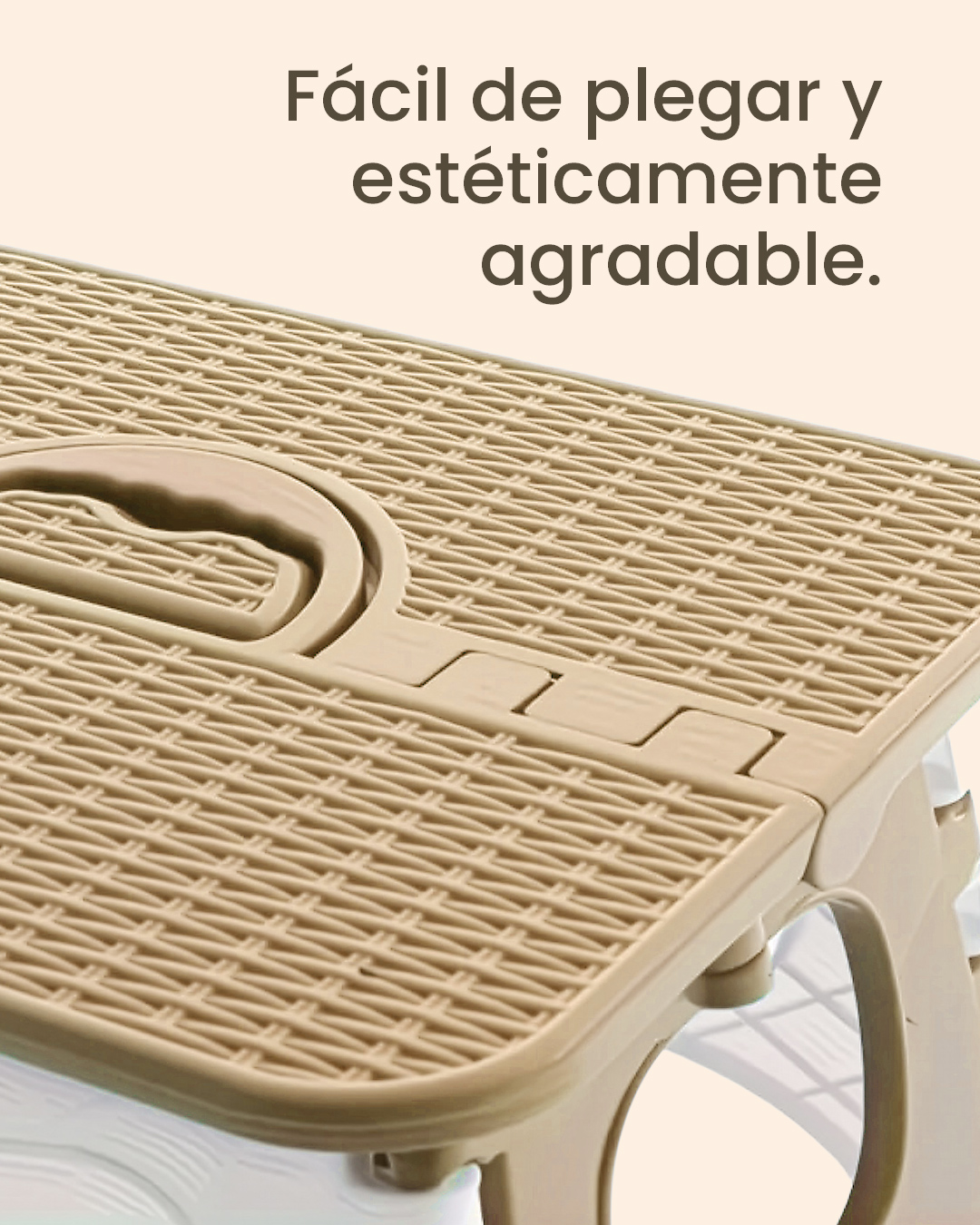 Banco plegable de plástico