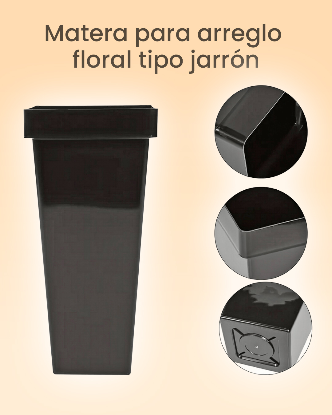 Matera plástica cuadrada