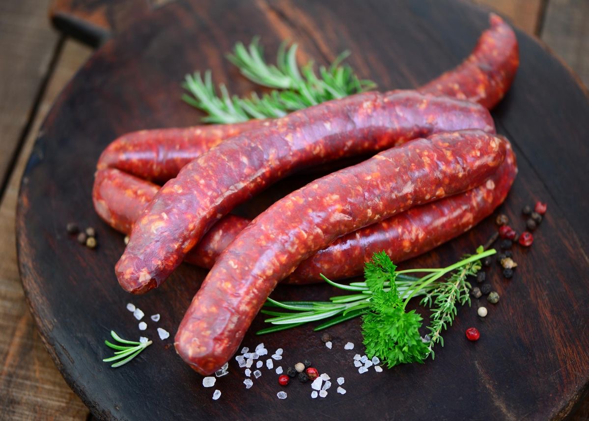 Saucisses bœuf et porc