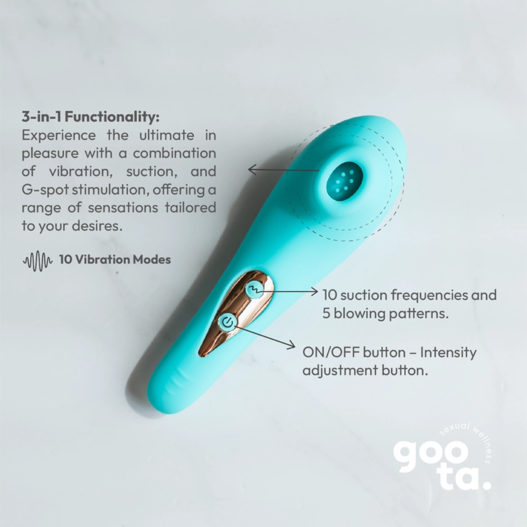 Aqua – Vibromasseur à Succion & Stimulation Clitoridienne Renforcée