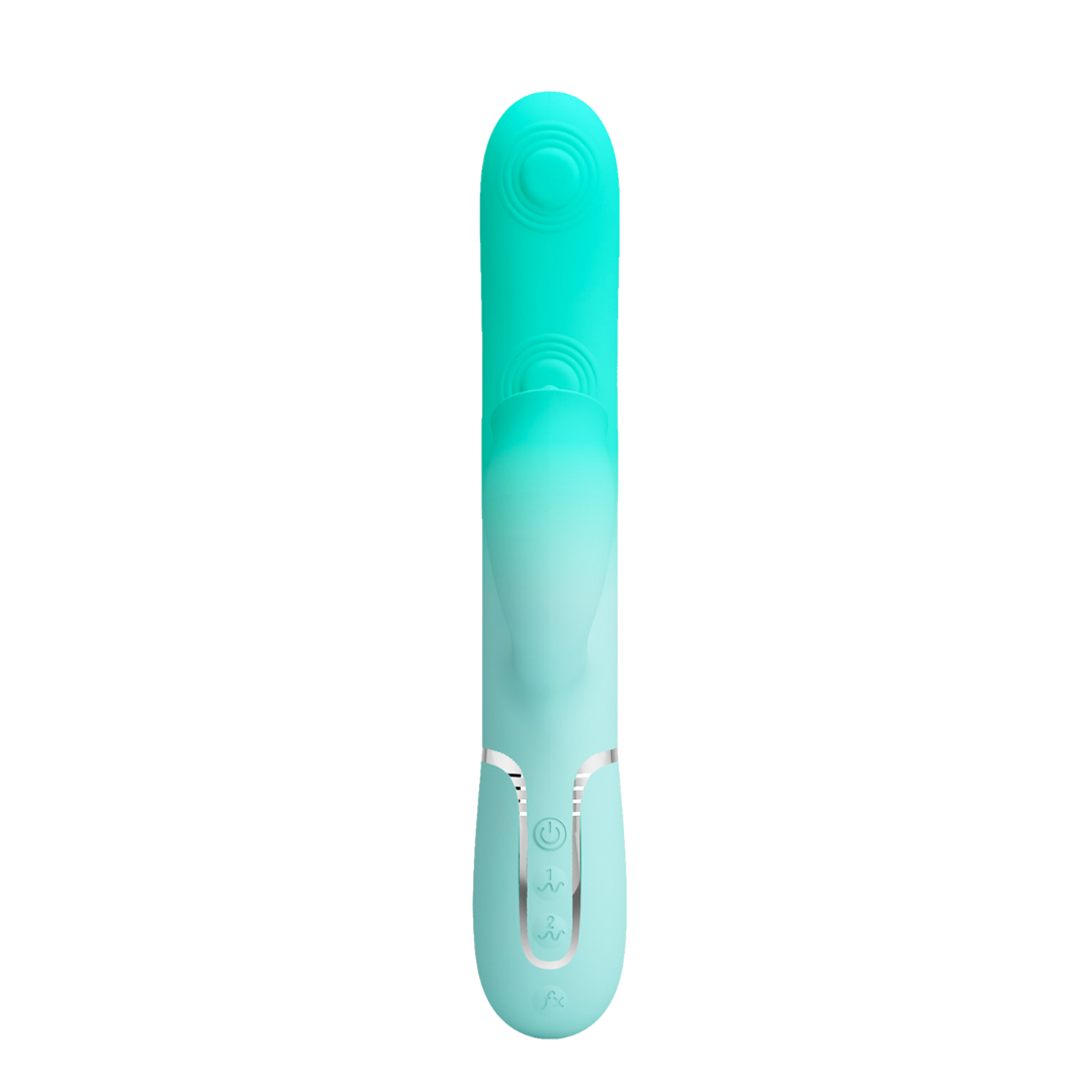 💜 Pretty Love Gigi – Vibromasseur Rabbit Tapotant & Lèche-Clitoris
