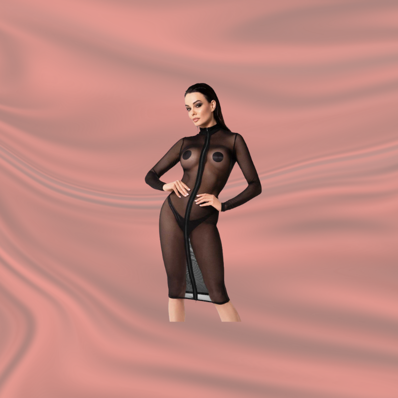 F347 Robe Midi Transparente Ecstasy