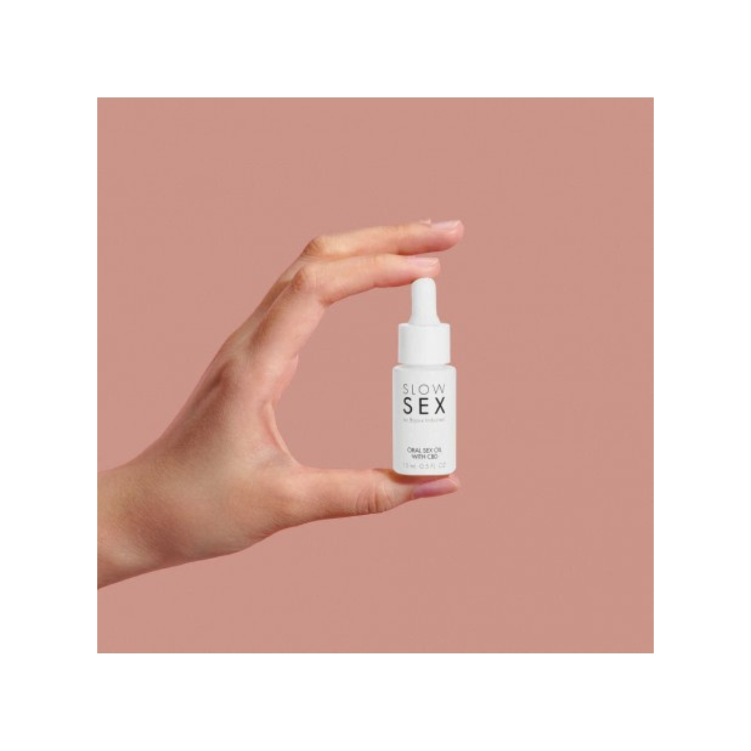 💋 Huile pour Sexe Oral au CBD – Slow Sex – 15 ml