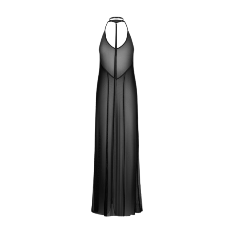 Robe longue Nuites – Élégance audacieuse en noir