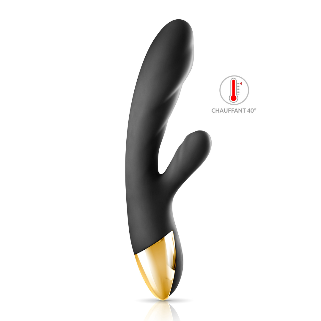 👑 My Queen 2 – Vibromasseur rabbit chauffant Black Empire