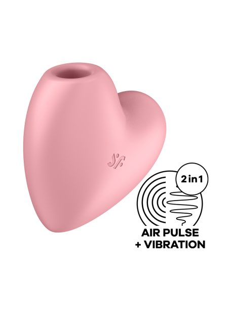 Satisfyer Cutie Heart – Vibromasseur clitoridien compact à ondes de pression