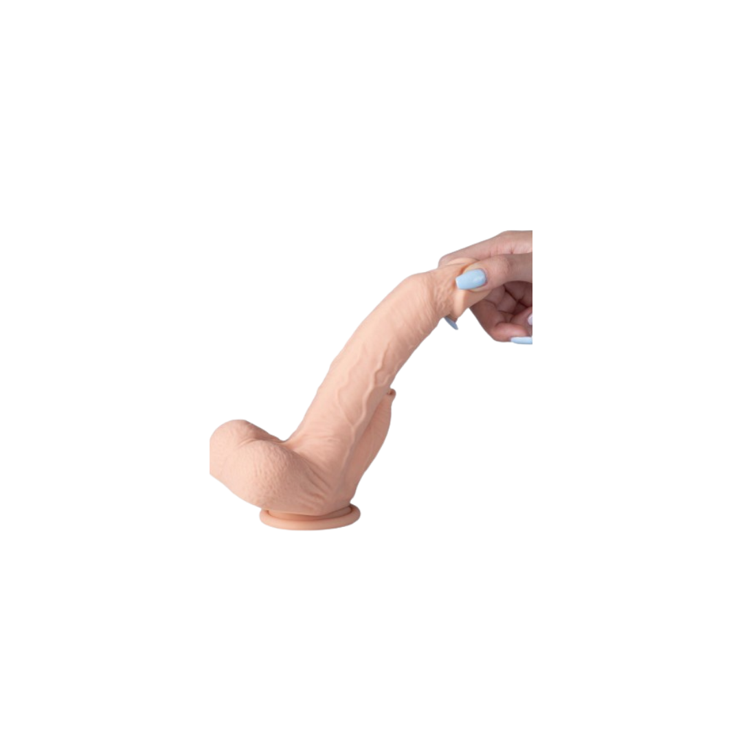 Colter – Gode réaliste vibrant, va-et-vient & lécheur avec appli (21 cm, chair)