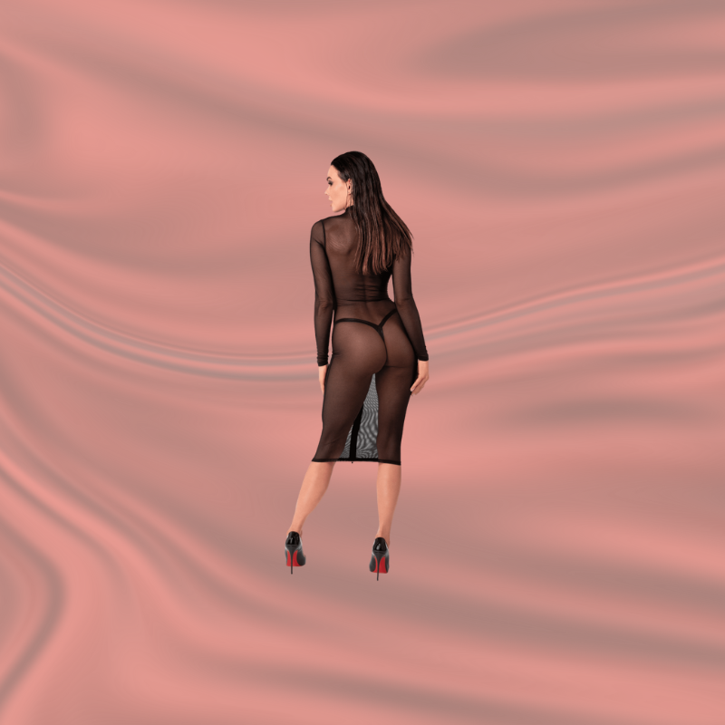 F347 Robe Midi Transparente Ecstasy