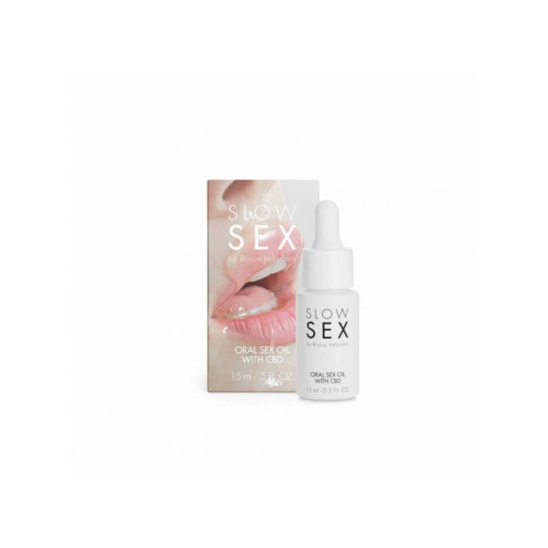 💋 Huile pour Sexe Oral au CBD – Slow Sex – 15 ml