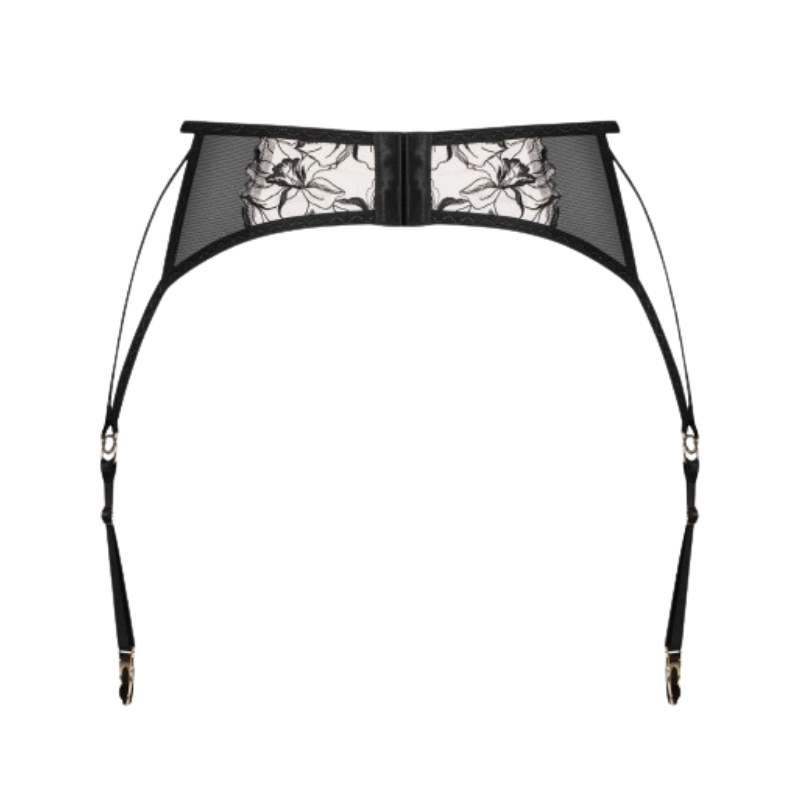 Vila Blanes – Porte-jarretelles noir & crème