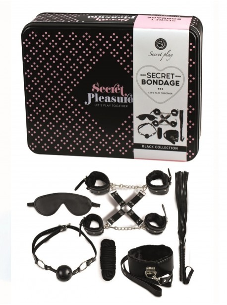 Kit Bondage Complet – 7 accessoires BDSM en cuir végan