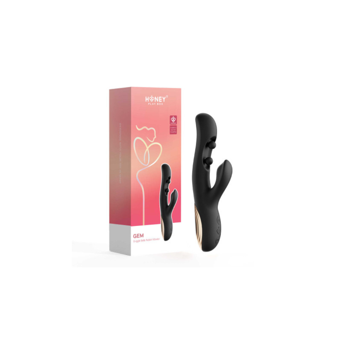 Gem - Vibromasseur Rabbit avec capteurs de pression & application