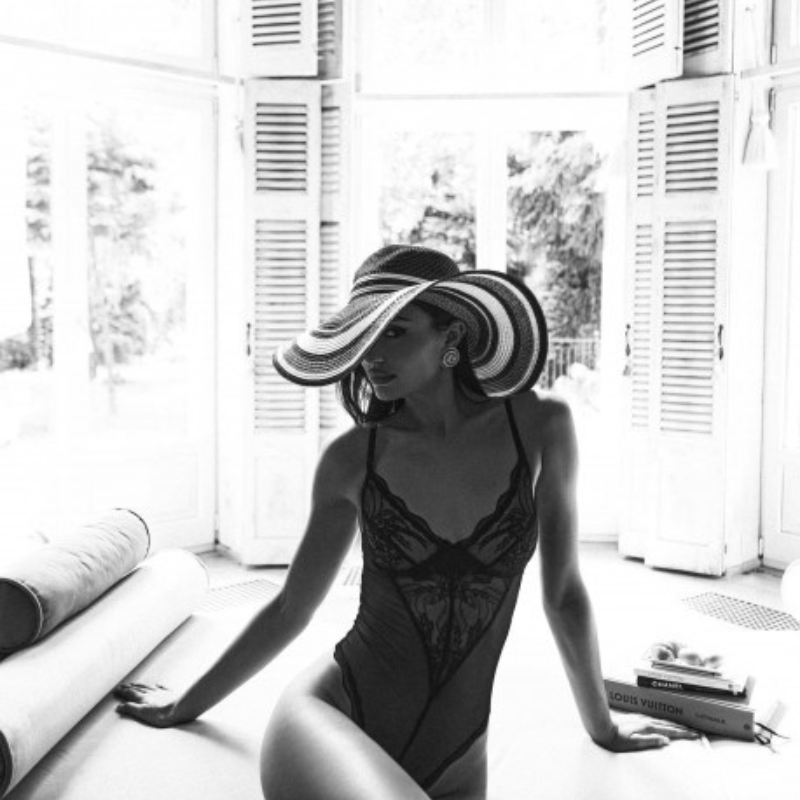 Body Périsia – Dentelle Noire & Maille Transparente