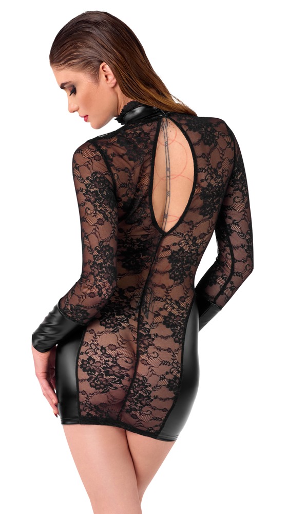 Robe dentelle courte