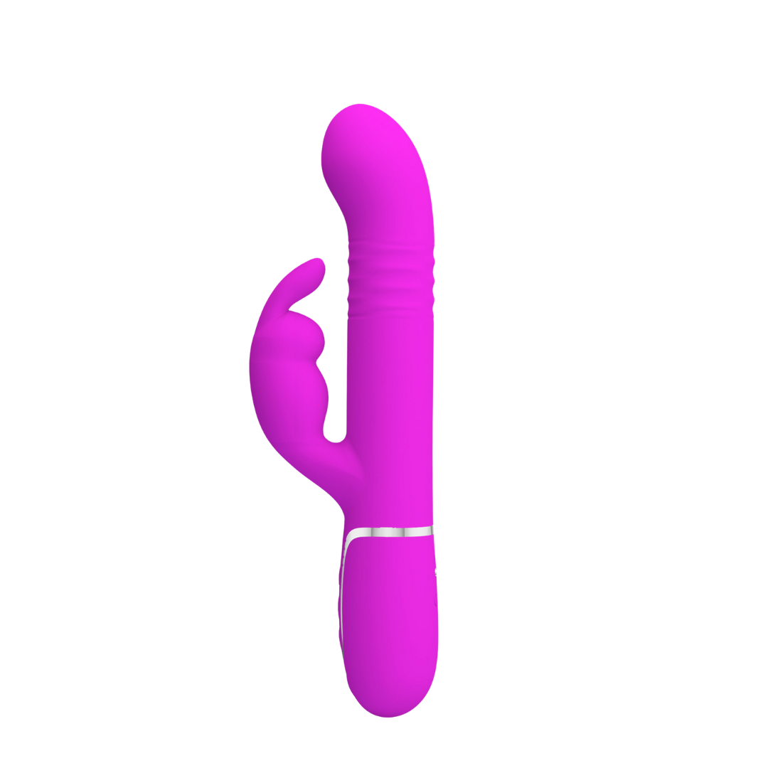 🌪️ Coale – Vibromasseur Rabbit 4-en-1 avec Billes Rotatives et Va-et-Vient