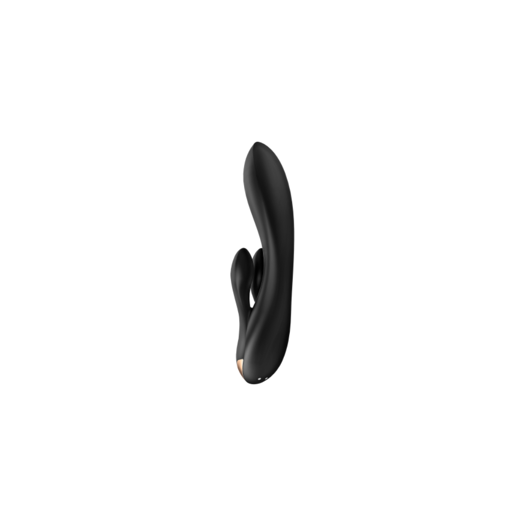 Satisfyer Double Flex Connect Noir – Vibromasseur Rabbit Intelligent