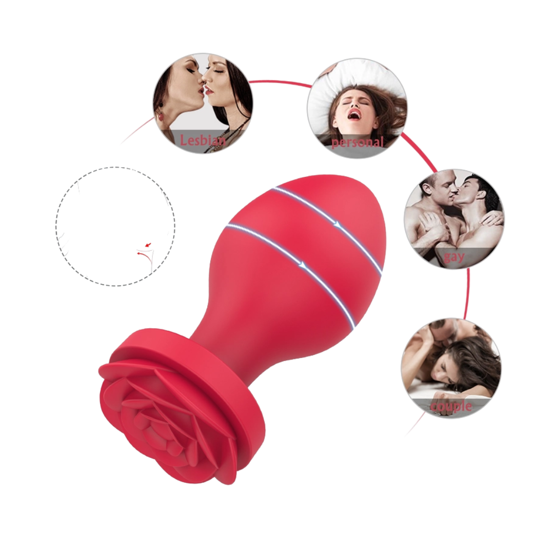 Ensemble 3 Bouchons Anaux – Design Rose