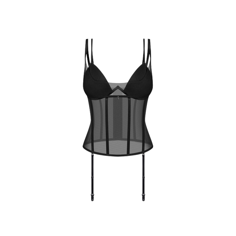 Corset Sibilie – Noir Profond & Élégance Structurée