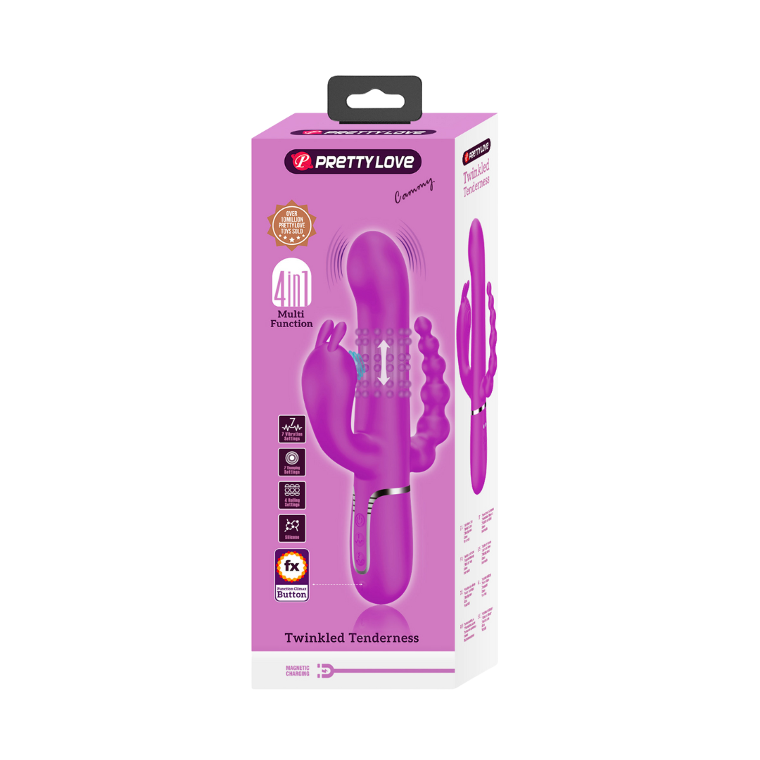 Cammy, vibromasseur rabbit 4 en 1