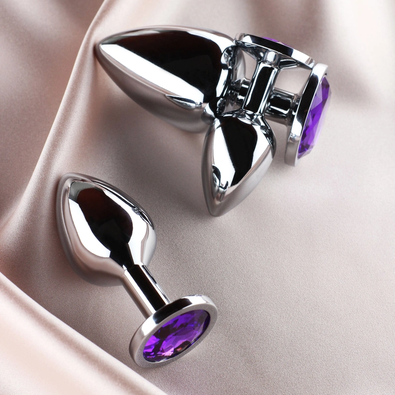 Anika – Kit de 3 Plugs Anaux avec Pierre Scintillante