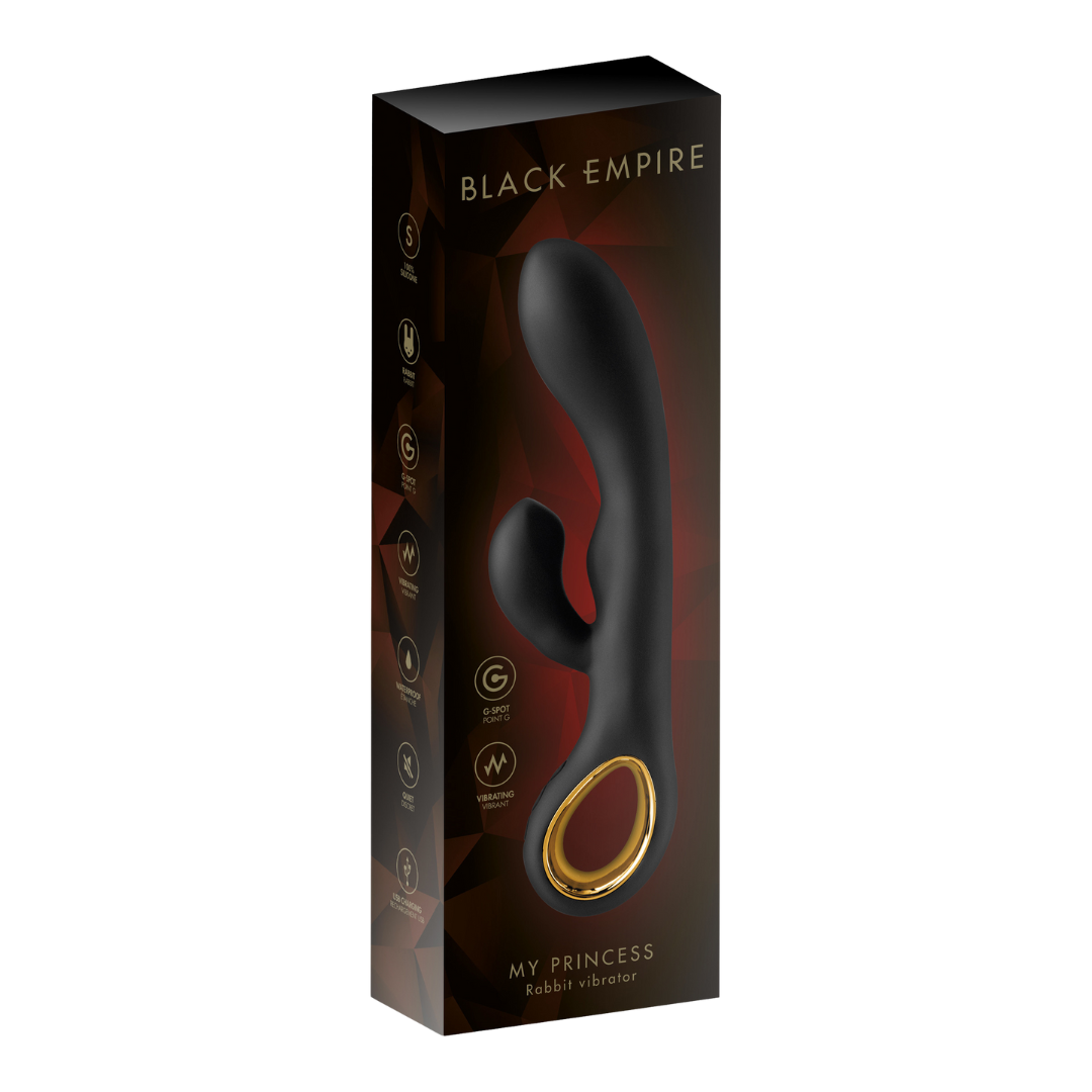 👑 Vibromasseur Rabbit Luxe Black Empire My Princess