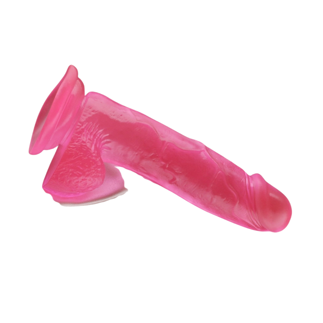 Derek – Dildo 8 pouces avec ventouse Rose