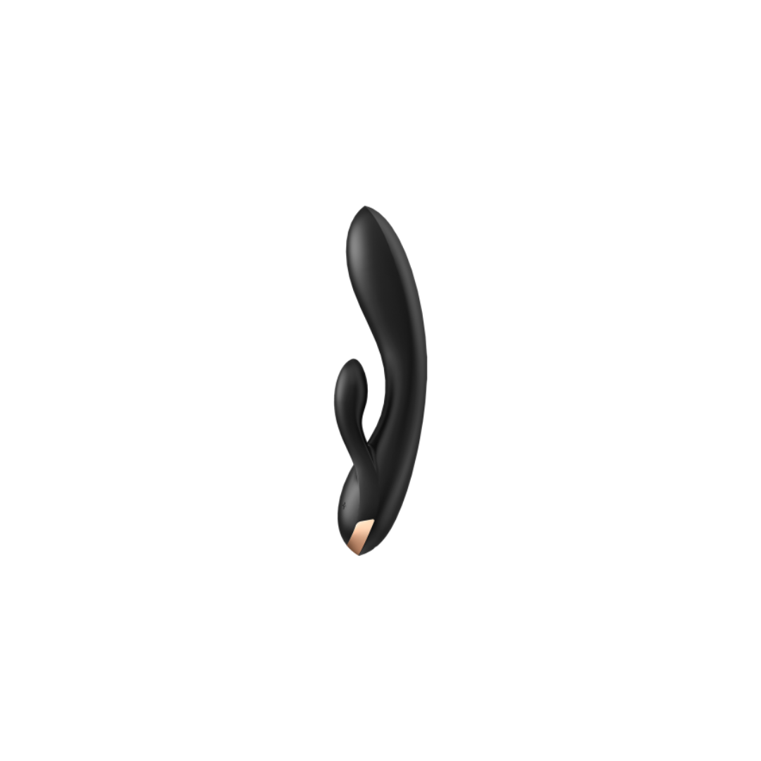 Satisfyer Double Flex Connect Noir – Vibromasseur Rabbit Intelligent