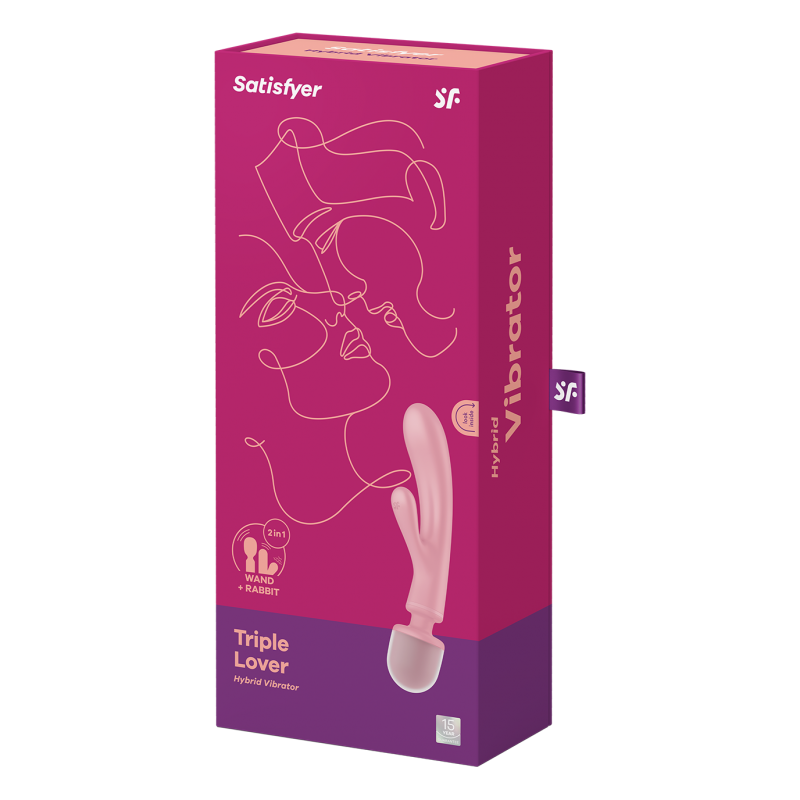 Satisfyer Triple Lover – Vibromasseur 3-en-1 avec App