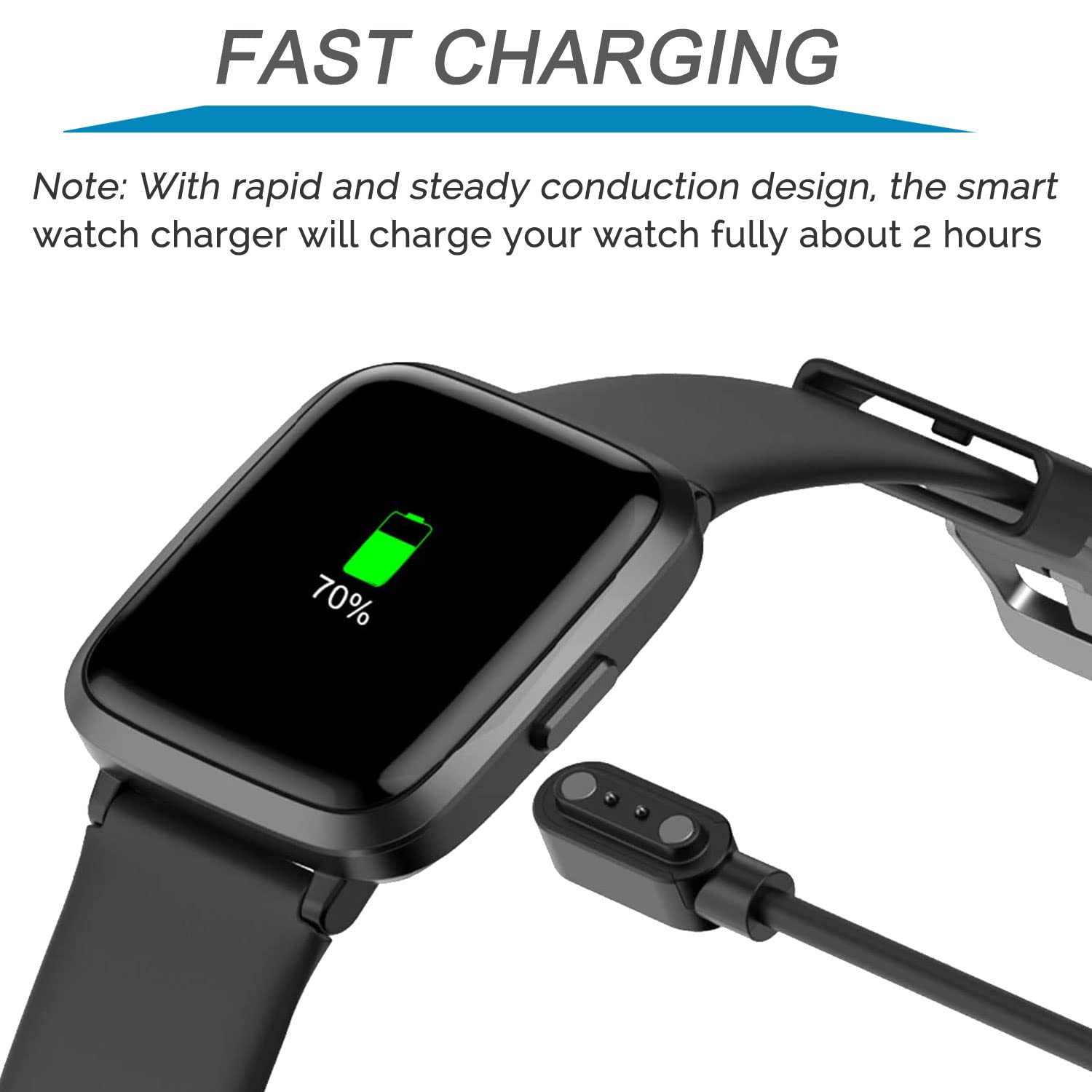 Smart Watch Charger Magnetic Compatible with YAMAY Willful Letsfit Letscom