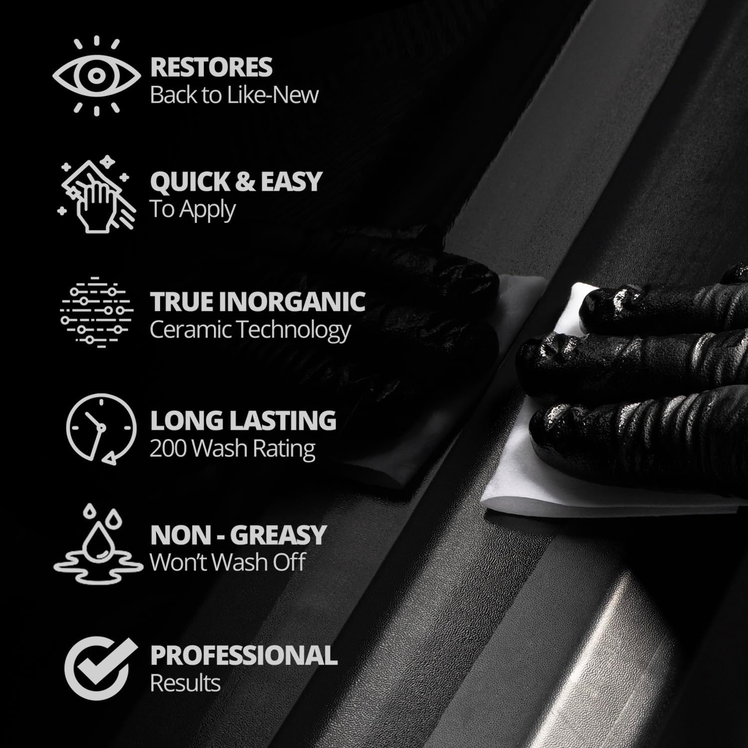 Cerakote Ceramic Trim Coat Restoration Kitsk something else CERAKOTE® Ceramic Trim Coat Kit - Quick Plastic Trim Restorer - Ceramic Coating Guaranteed Restoration to Last Over 200 Washes – A Ceramic Coating, Not a Dressing