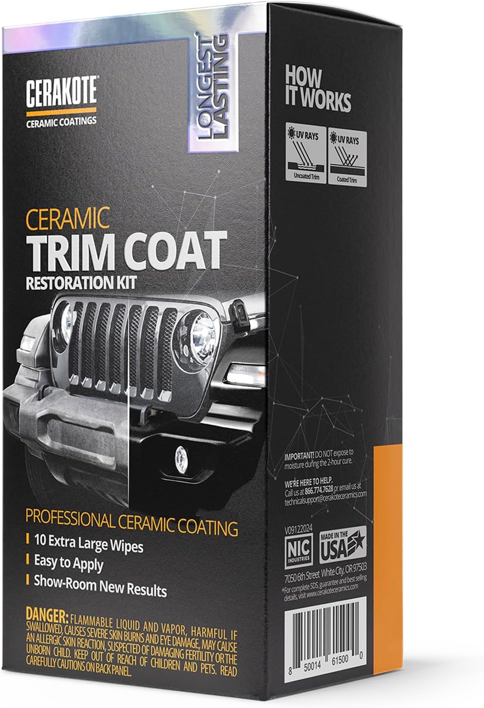 Cerakote Ceramic Trim Coat Restoration Kitsk something else CERAKOTE® Ceramic Trim Coat Kit - Quick Plastic Trim Restorer - Ceramic Coating Guaranteed Restoration to Last Over 200 Washes – A Ceramic Coating, Not a Dressing